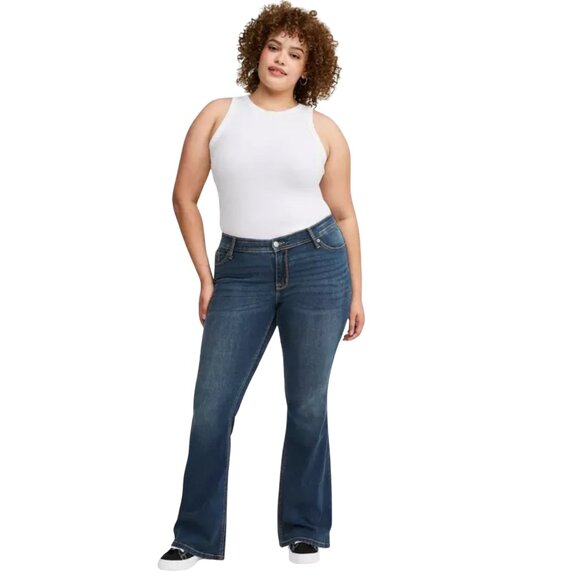 Torrid Luxe Slim Boot Mid-Rise Jeans - Size 10R - Picture 1 of 10